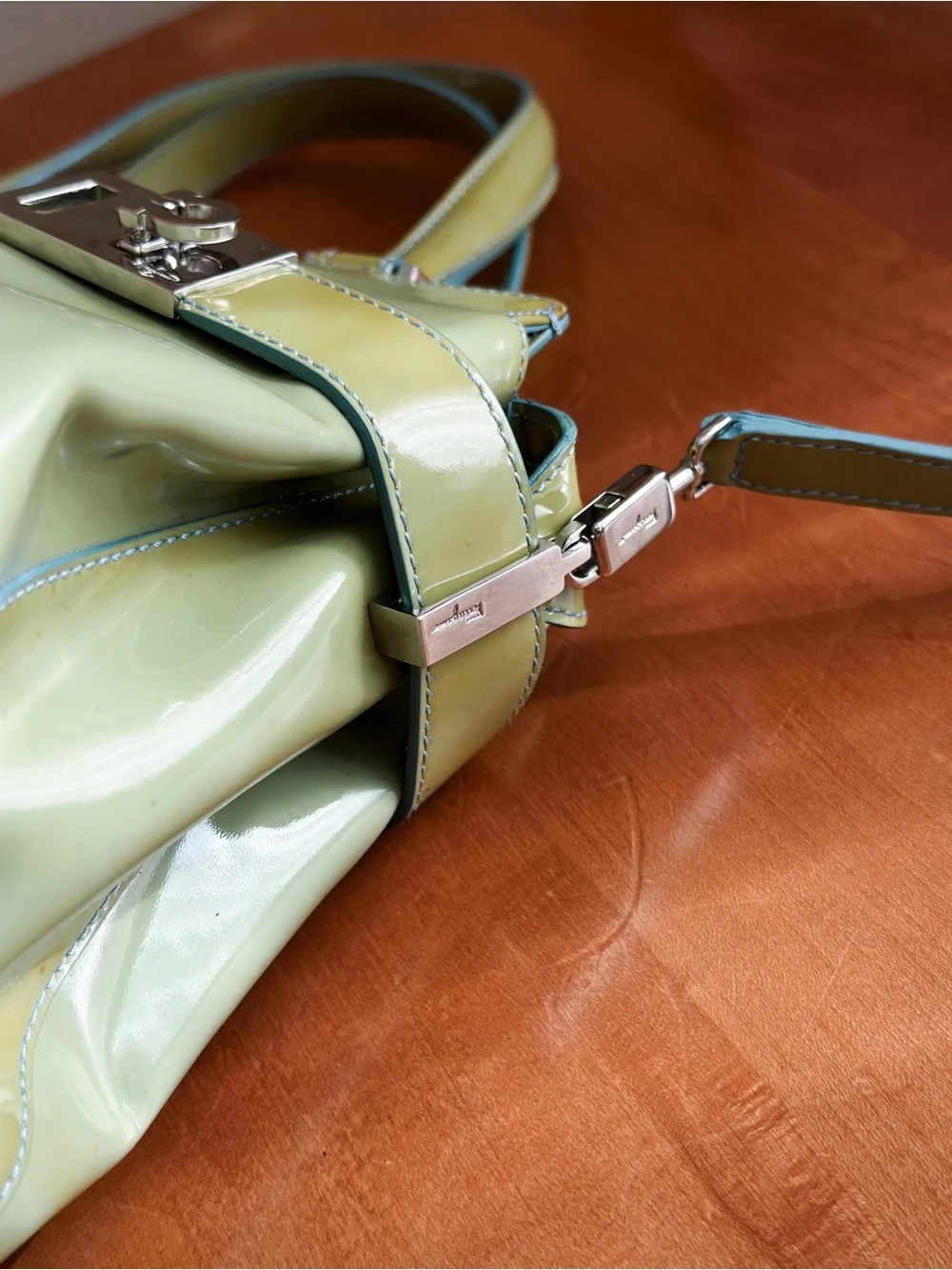 Salvatore Ferragamo Leather Top Handle Bag